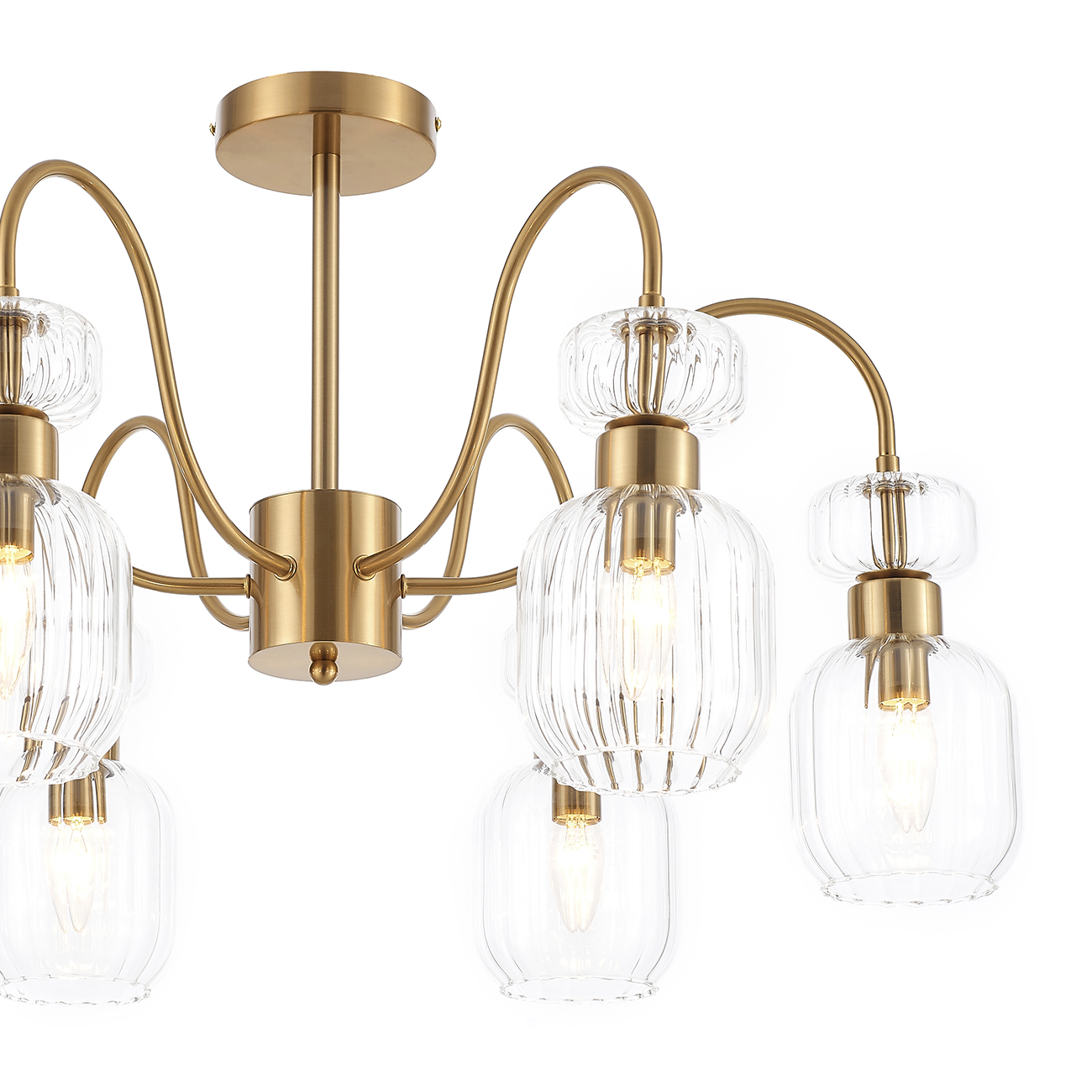 люстра на штанге escada gloss 1141/6pl clear