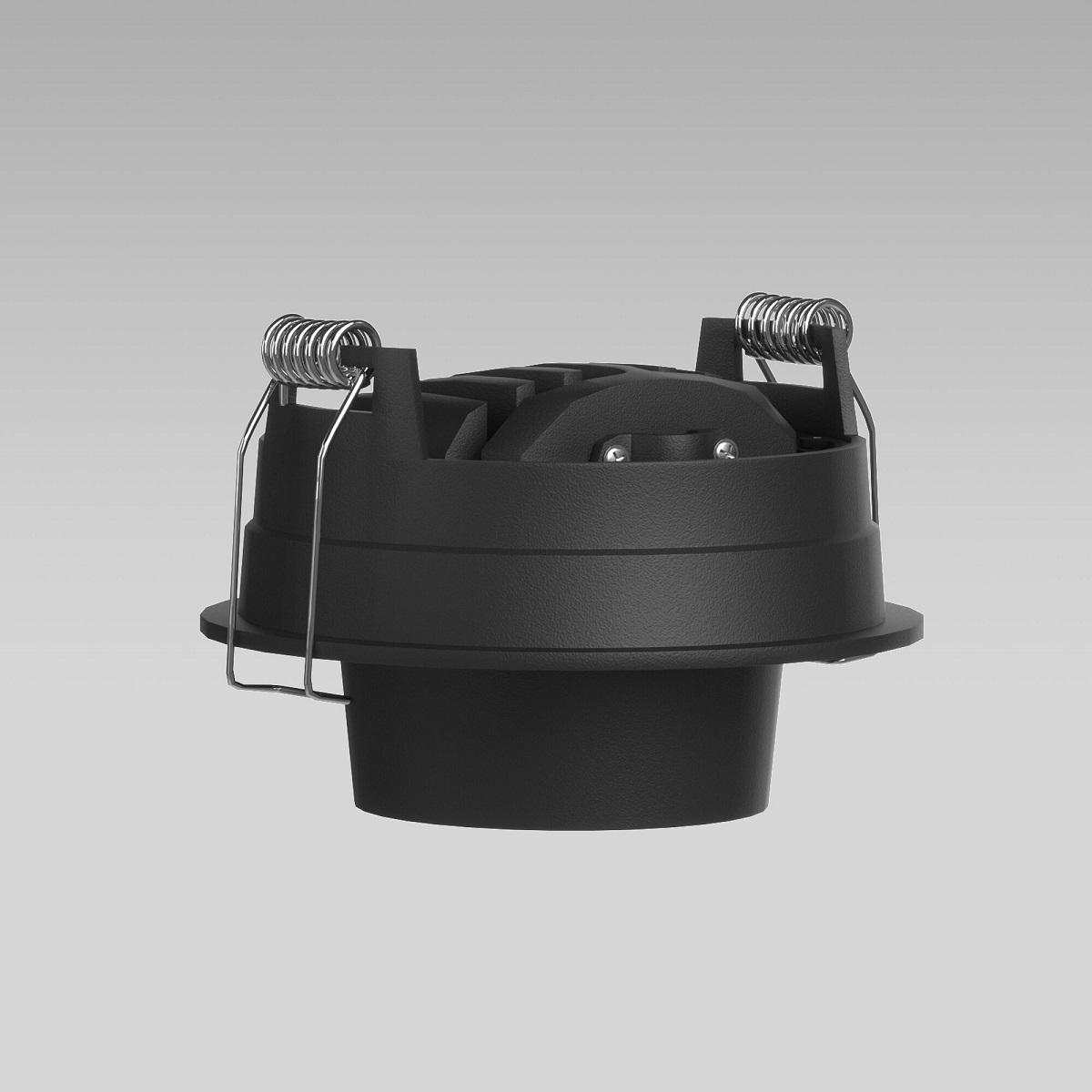 встраиваемый светодиодный светильник elektrostandard conner 25086/led 8w 4000k черный a063992