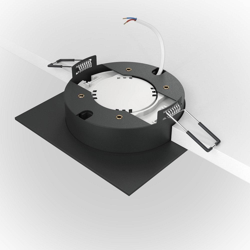 встраиваемый светильник maytoni hoop dl086-gx53-sq-bg