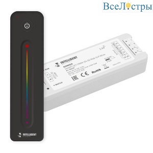 Диммер Arlight SMART-SET-PWM-104-52-RGB-SUF White (12-24V, 3x4A, ПДУ LINE, 2.4G) 036189