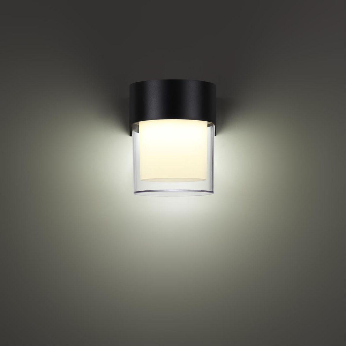 уличный настенный светодиодный светильник novotech street opal 359297