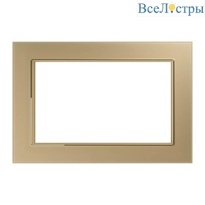 Рамка 2-постовая без перемычки Stekker Катрин золото GFR00-7012-08 49042