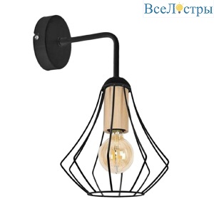 Бра IMEX MD.9051-1-W-BK+WOOD