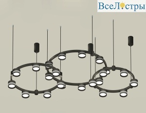 Комплект подвесного светильника Ambrella Light Techno Ring XR92092200 (A9209x3, C9242, C9238, C9232, N8462, N8478)