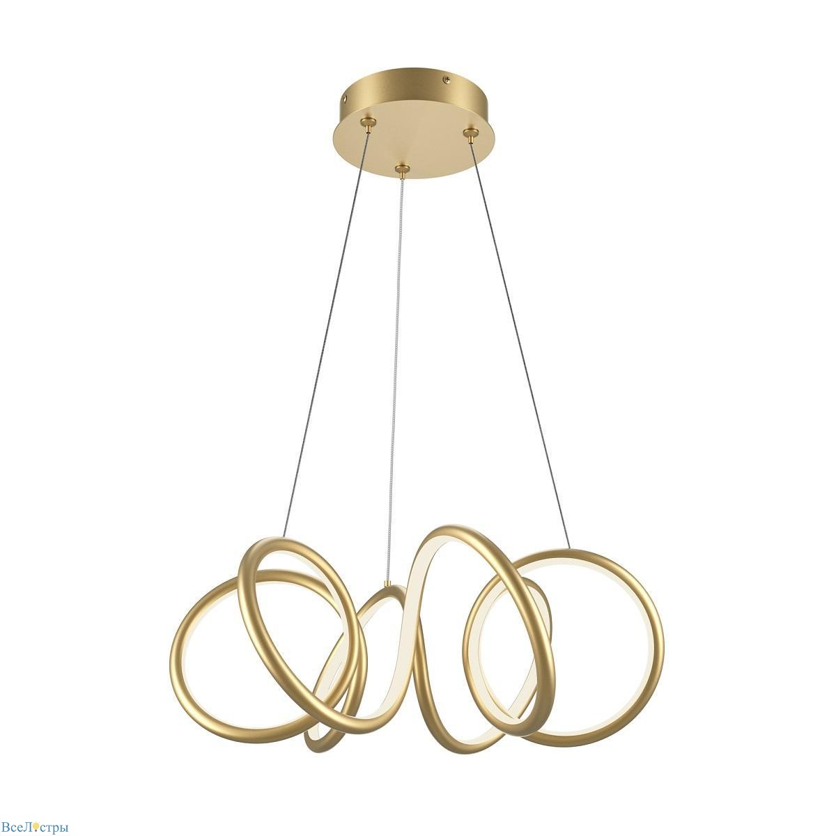 подвесной светодиодный светильник maytoni curve mod241pl-l60bsk