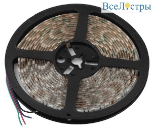 Светодиодная лента Эра 12В 5050 14,4Вт/м RGB 5м IP65 LS5050-14,4-60-12-RGB-IP65-2year-5m KU-5050AD-60D-RGB Б0044123