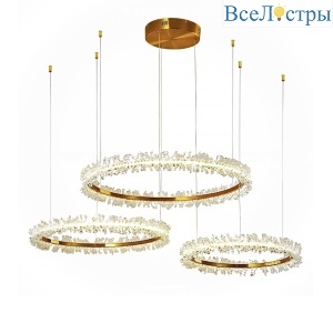 Подвесная люстра Delight Collection OMK8832-80+60+40 gold (D3339)