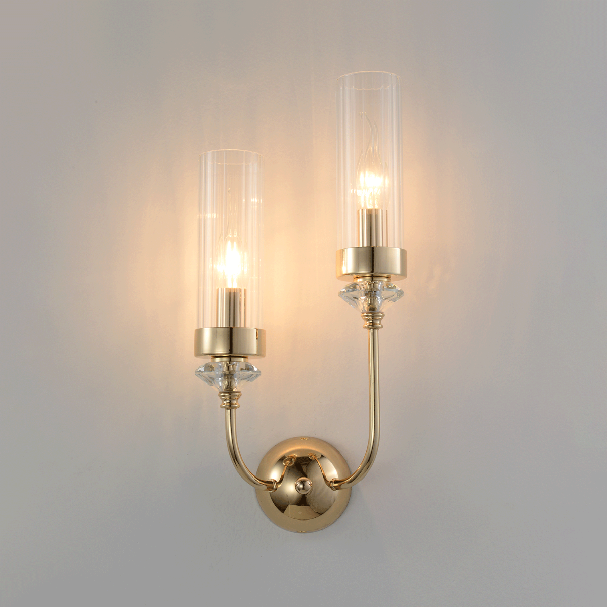бра crystal lux secret ap2 gold