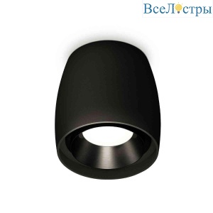 Комплект накладного светильника Ambrella light Techno Spot XS1142002 SBK/PBK черный песок/черный полированный (C1142, N7031)