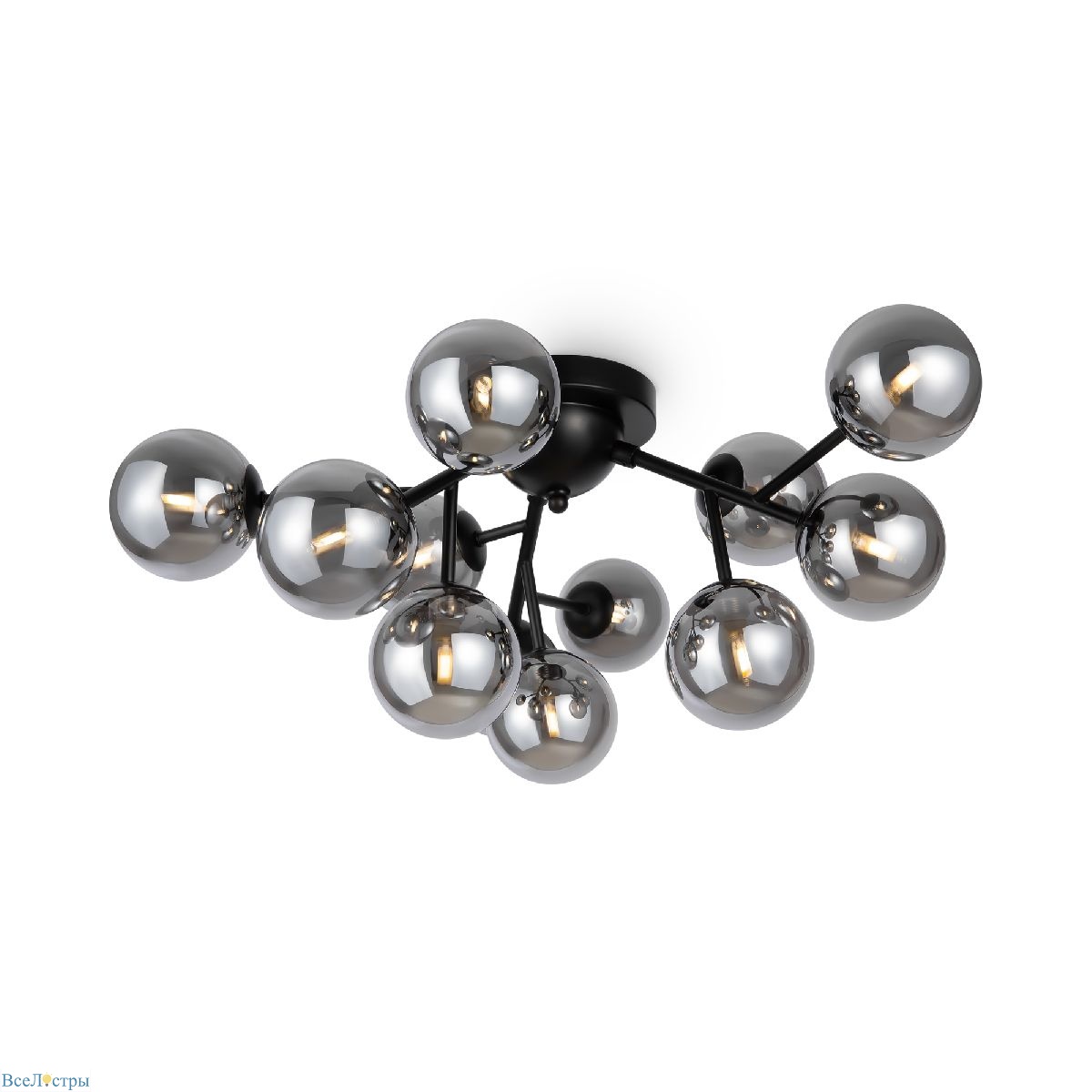 потолочная люстра maytoni dallas mod545cl-12b