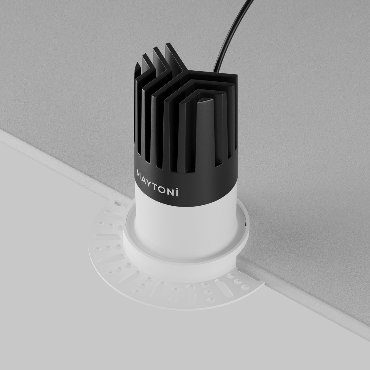 встраиваемый светильник maytoni dip dl122-15w-2.7k-trs-w