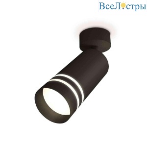 Комплект накладного светильника Ambrella light Techno Spot XM6323015 SBK/FR черный песок/белый матовый (A2210, C6323, N6236)