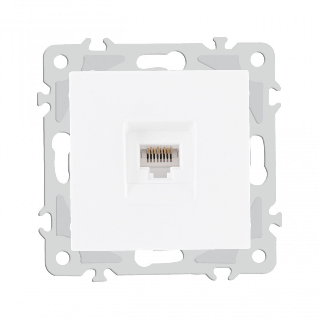 розетка rj45 arte milano 206.45-1.white