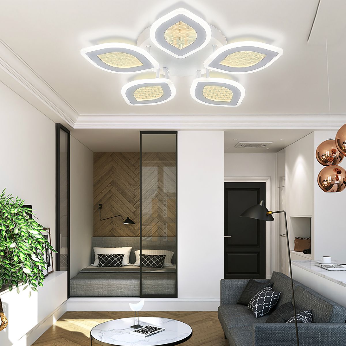 потолочная люстра natali kovaltseva led light led lamps 81167
