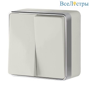 Выключатель двухклавишный Werkel Gallant слоновая кость W5020003 4690389164125