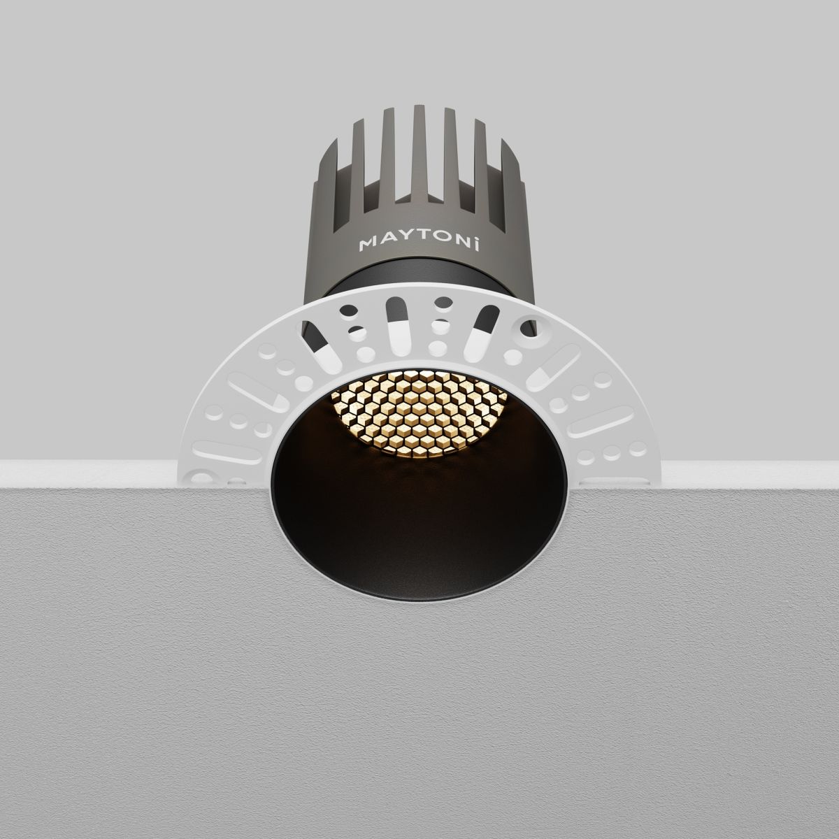 встраиваемый светильник maytoni technical dip dl122-15w-3k-trs-b