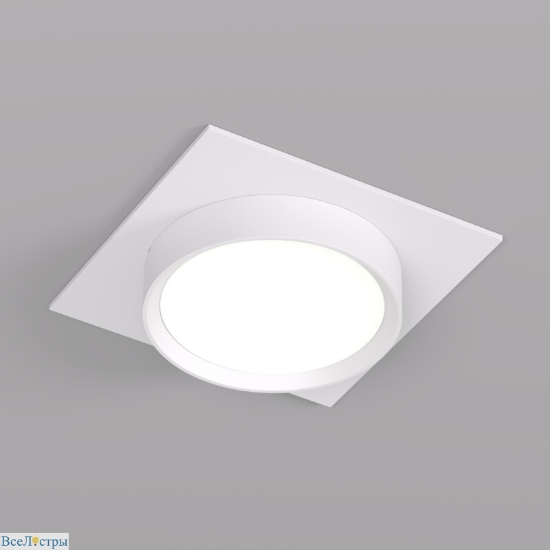 встраиваемый светильник denkirs flat dk2091-wh