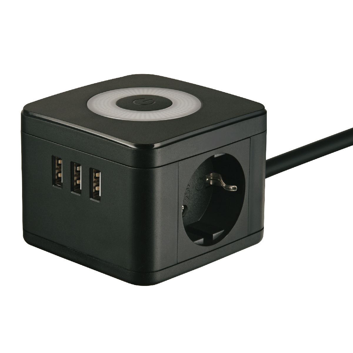 удлинитель uniel s-gcd2-1,5sbu black ul-00011250