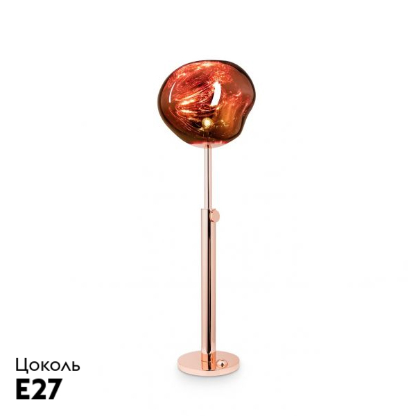торшер delight collection melt 9305f copper