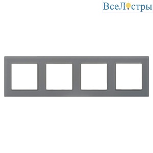 Рамка на 4 поста Arlight FRM-GLARE-GS-4-GR 043804