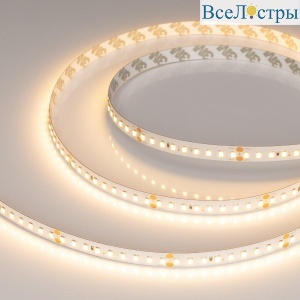 Светодиодная лента Arlight 7,7W/m 144LED/m 2835SMD теплый белый 5M RT-A144-10mm 24V Warm2700 038781