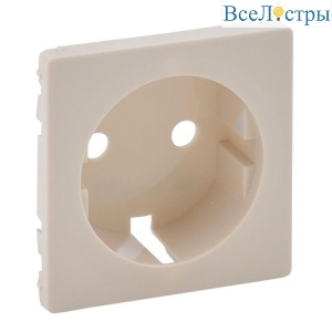 Лицевая панель Legrand Valena Life розетки с/з слоновая кость 755201