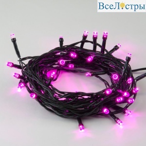 Светодиодная гирлянда Uniel 220V розовый ULD-S1000-100/DGA Pink IP20 UL-00008406