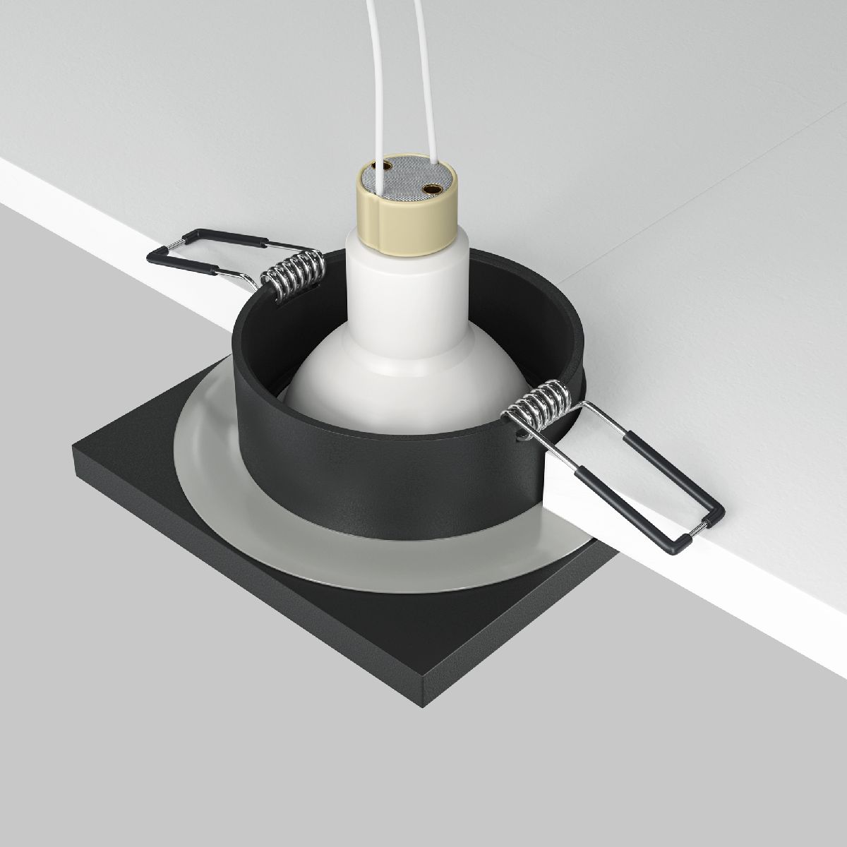 встраиваемый светильник maytoni technical stark dl083-01-gu10-sq-b