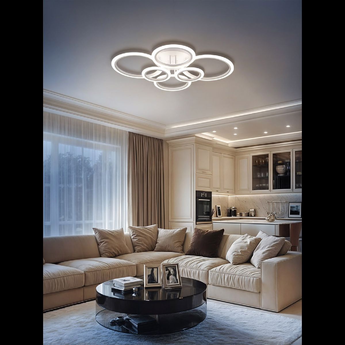 потолочная люстра natali kovaltseva home led smart 84000
