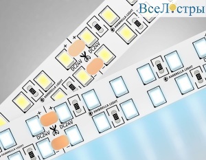 Светодиодная лента двухрядная Ambrella Light LED Strip 24В 2835 24Вт/м 6500K 5м IP20 GS3703