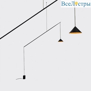 Подвесной светодиодный светильник Italline IT03-1429 black/orange
