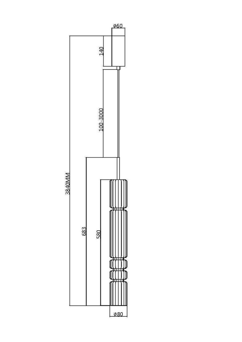 подвесной светодиодный светильник maytoni ordo mod272pl-l12ch3k