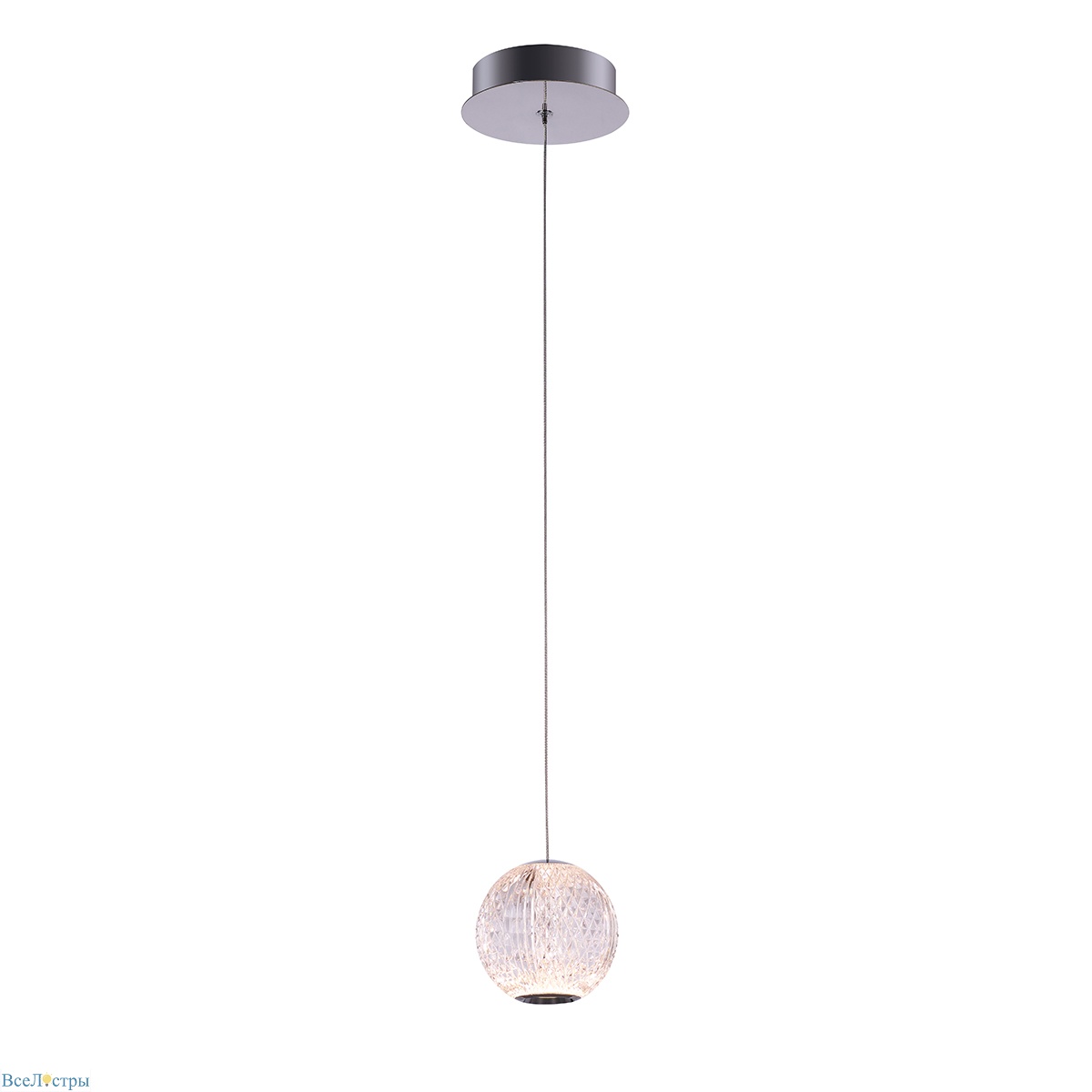 подвесной светильник elliot diamante md20001012-1a chrome delight collection