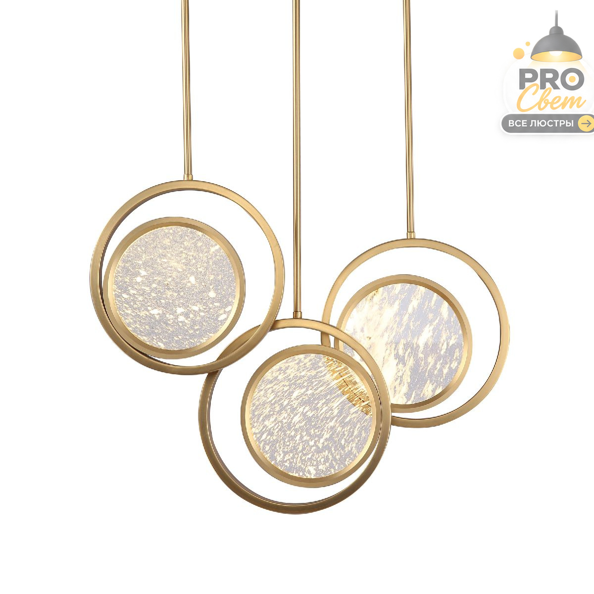 Подвесной светильник DeLight Collection Moon Light MD8700-3A brushed gold