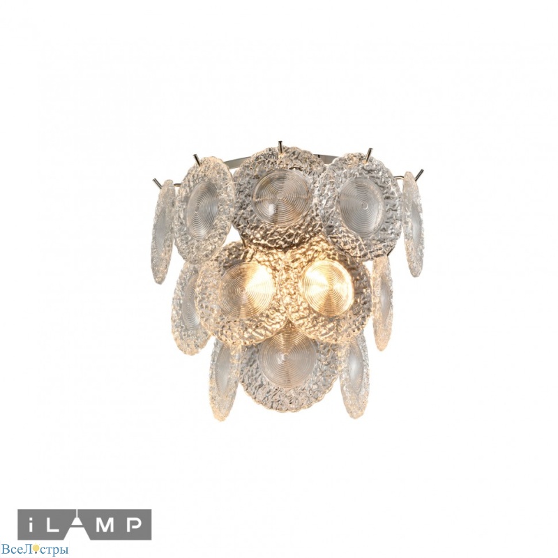 настенный светильник ilamp rockfeller w2549-2 nickel