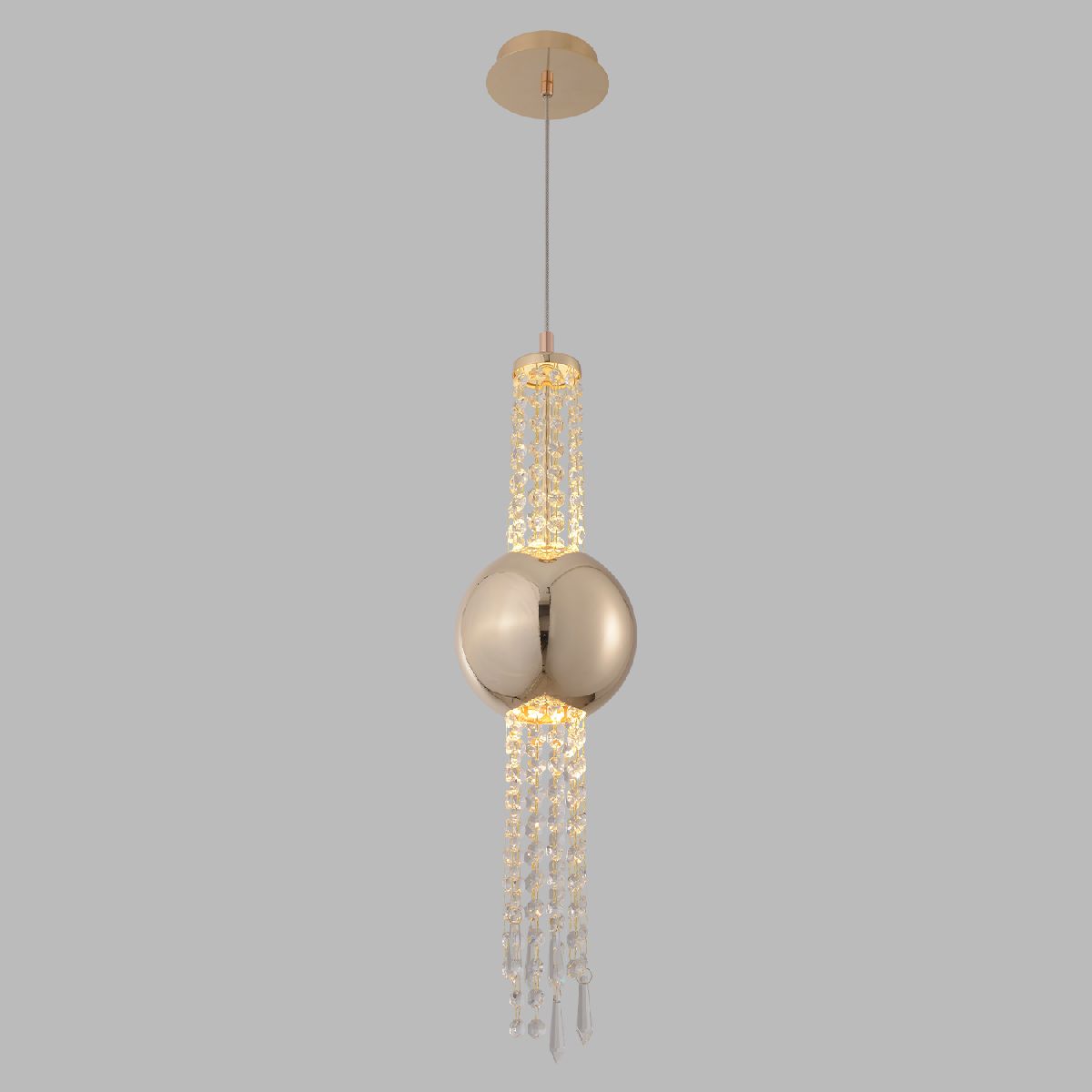 подвесной светильник crystal lux navajo sp3w led gold