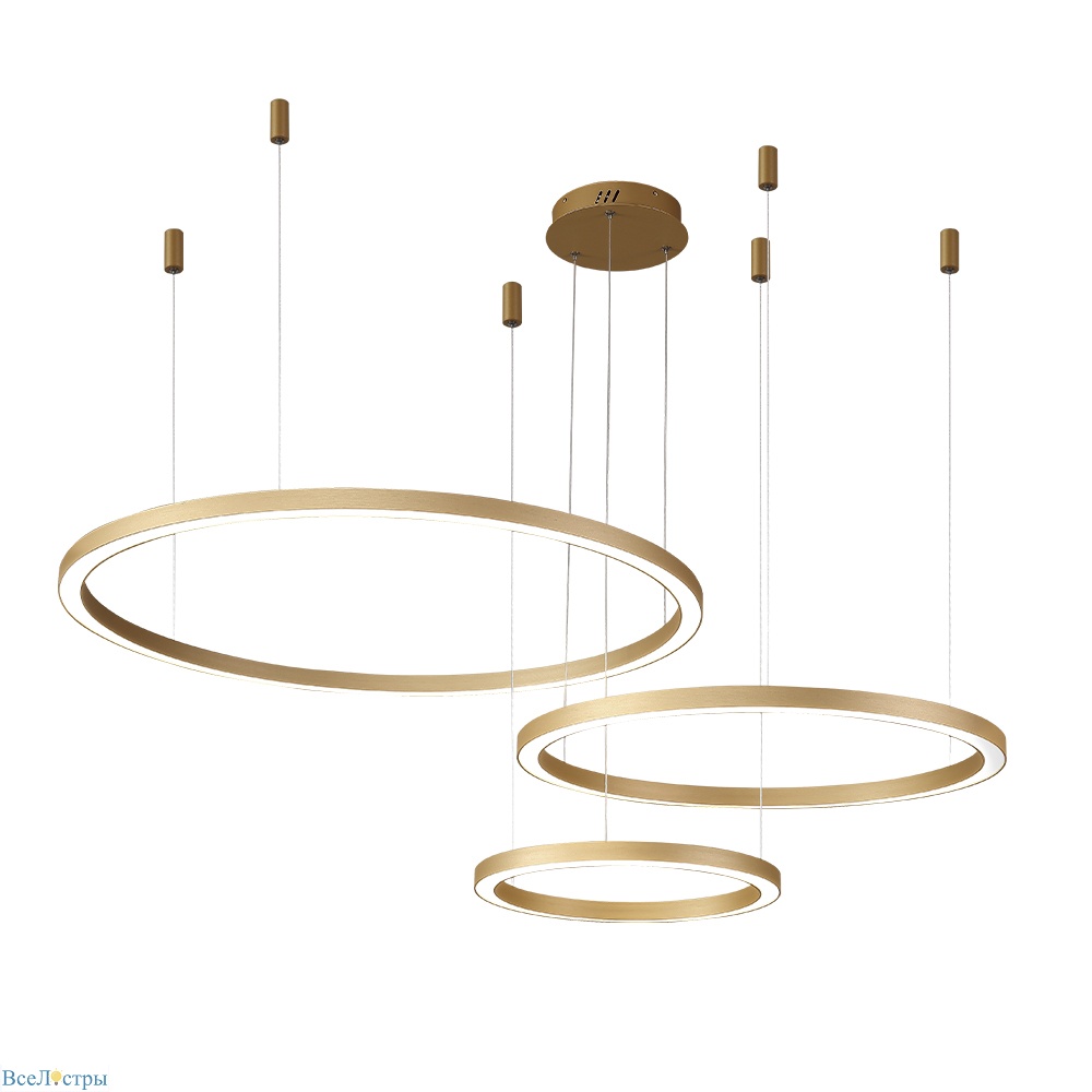 подвесная люстра crystal lux fortuna sp158w led gold
