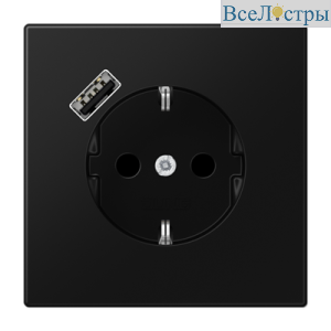 Розетка 2K+З Jung LS1520-18ASWM