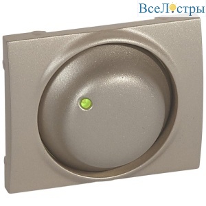 Лицевая панель Legrand Galea Life потенциометра с подсветкой титановая 771169