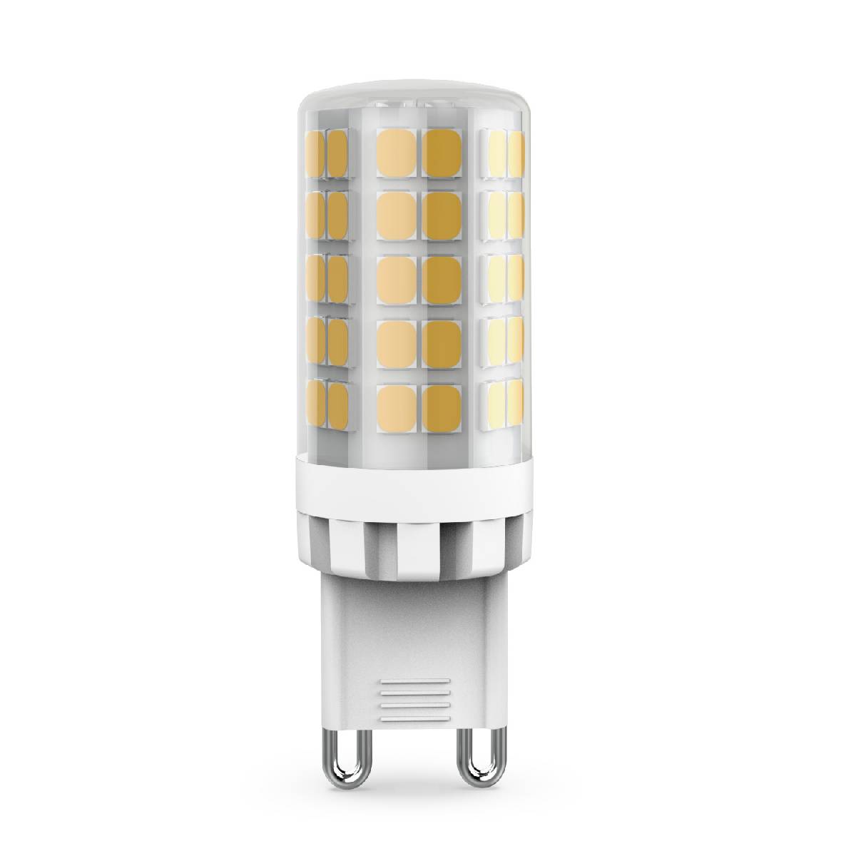 лампа светодиодная gauss g9 5,5w 3000к прозрачная 107009106