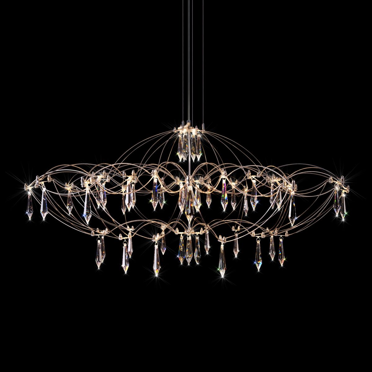 подвесная люстра loft it mira 10586/900 silver asfour