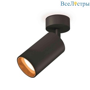 Комплект накладного светильника Ambrella light Techno Spot XM6323004 SBK/PYG черный песок/золото желтое полированное (A2210, C6323, N6113)