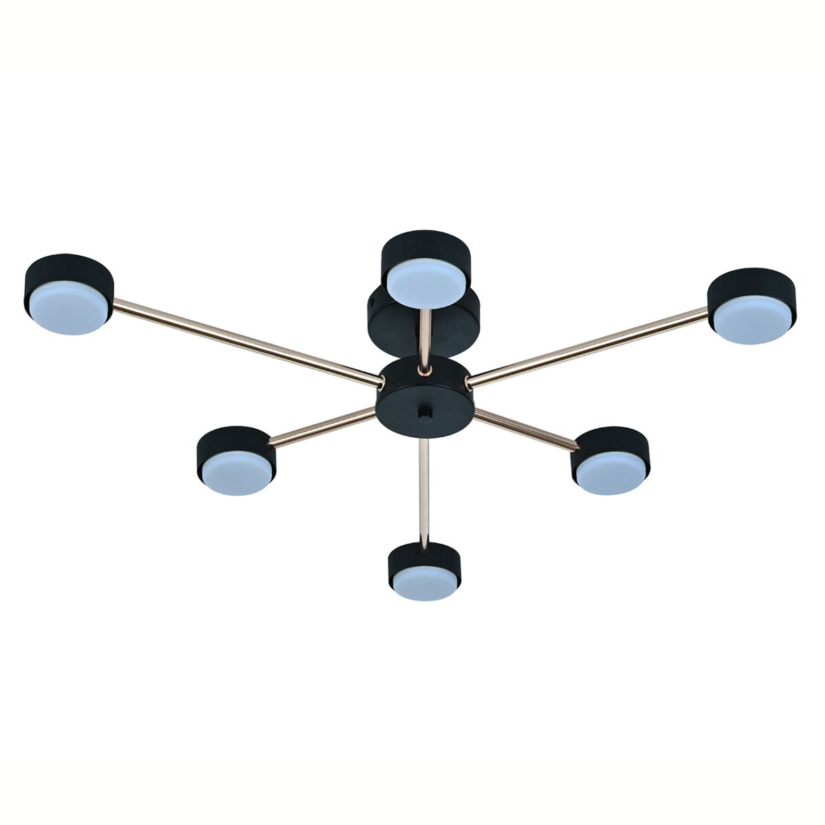 потолочный светильник escada luminix 120008/6r black/gold es0000094