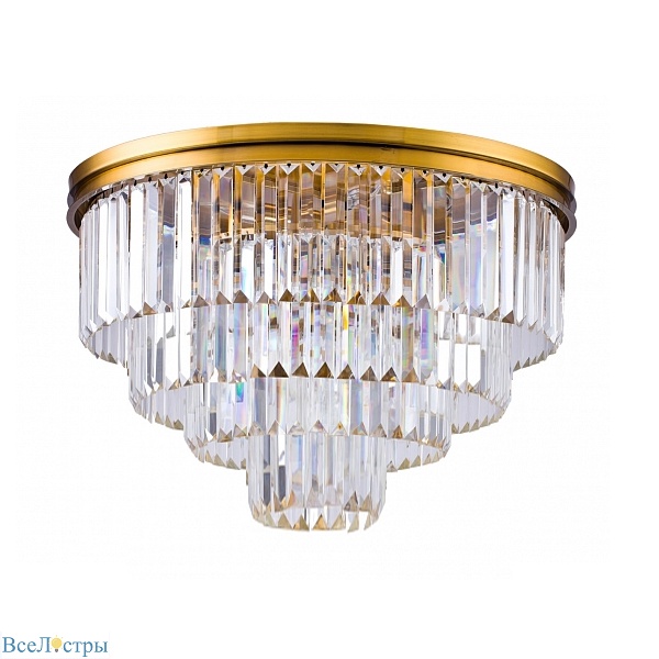 потолочная люстра delight 1920s odeon 9513c/600r gold/clear
