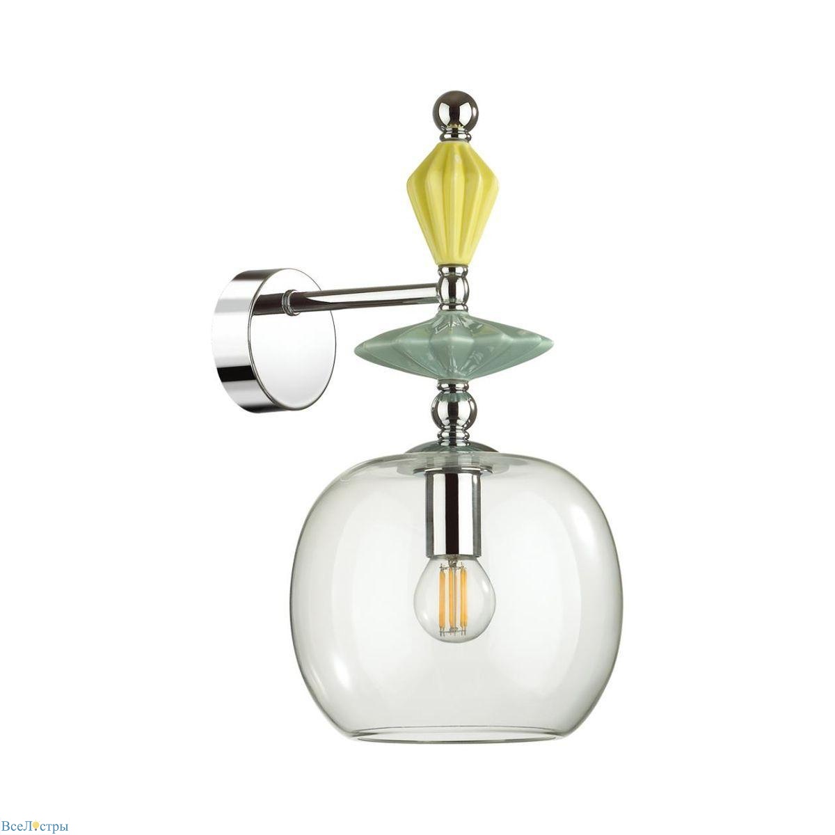 бра odeon light classic bizet 4893/1wb