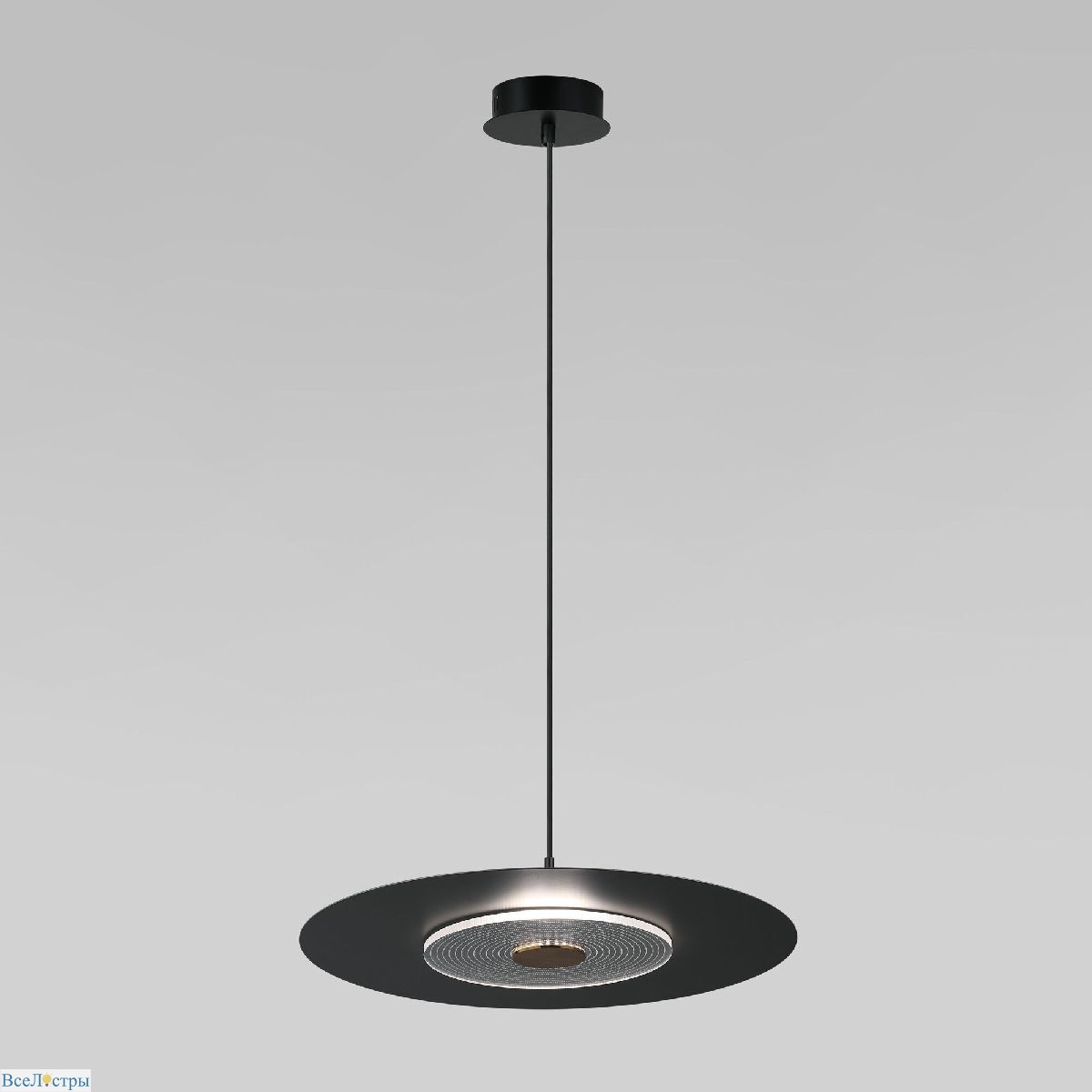 подвесной светильник eurosvet kontur 40030/1 led черный a069226