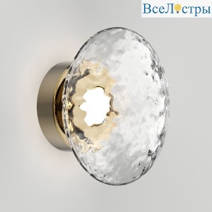 Настенный светильник Eurosvet Ripple 50389/1 LED латунь a069025