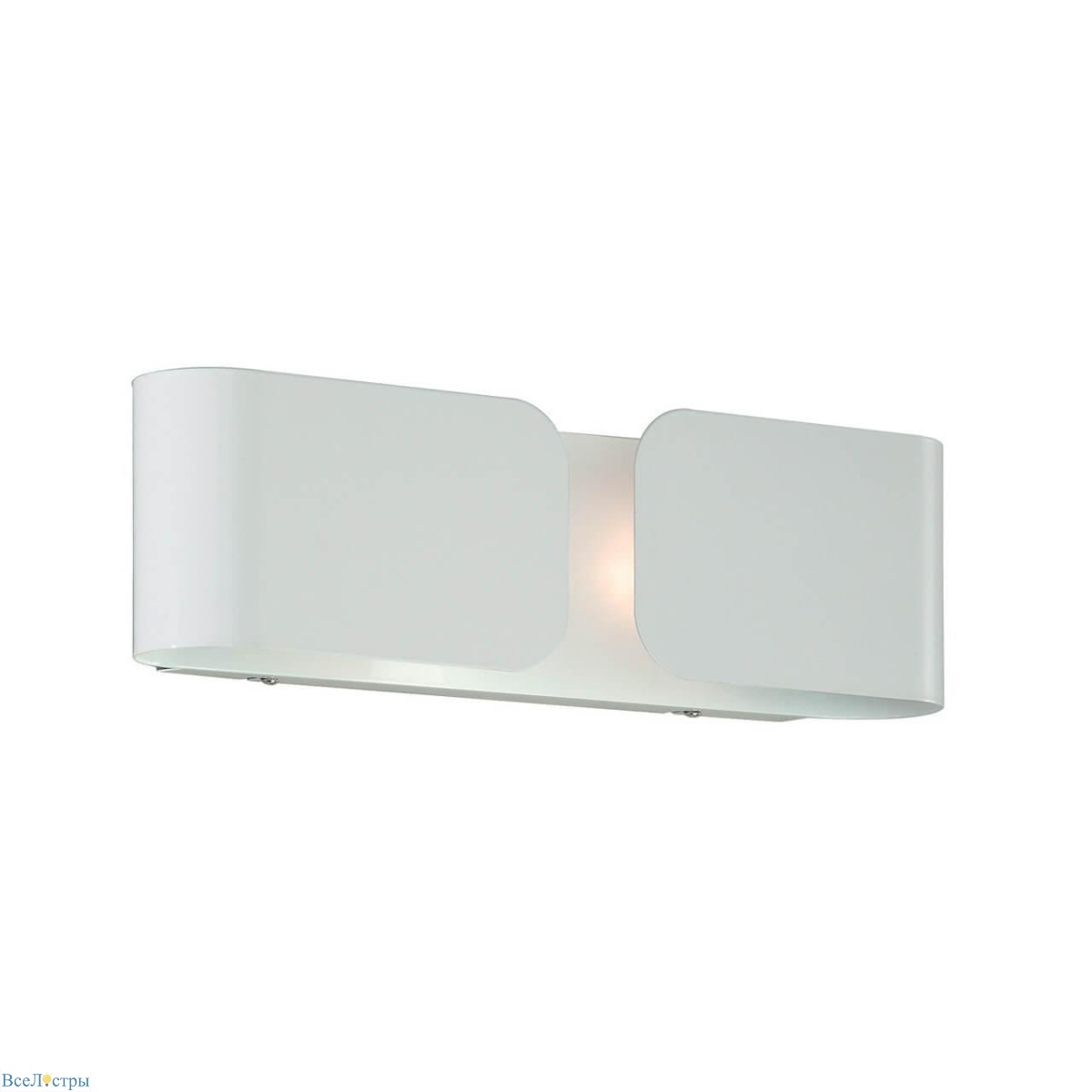 настенный светильник ideal lux clip ap2 mini bianco 049236