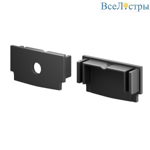 Комплект заглушек для профиля 6114 2шт Maytoni Led Strip ALM-6114-B-EC 642013