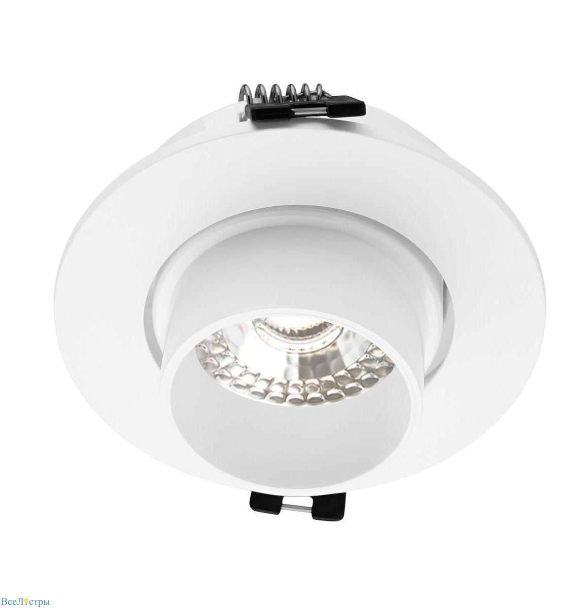 встраиваемый светильник denkirs rond dk3120-wh